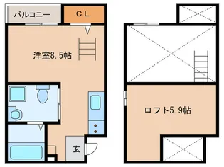 Casa Zirucon【1階】の間取り