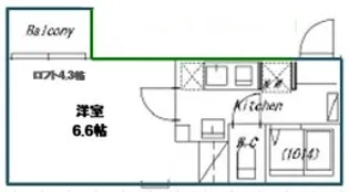 ヴァン・フローラ【1階】の間取り