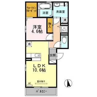大阪府大阪市旭区新森7【アパート】の間取り