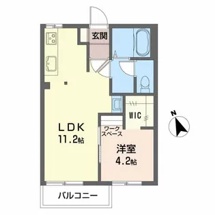ハイム幸梅 A【1階】の間取り