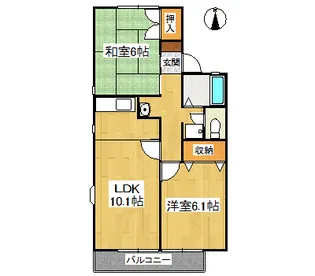 セジュール柳窪【2階】の間取り