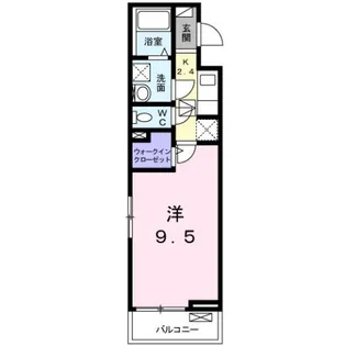 ファミーユ フェリーチェ【1階】の間取り