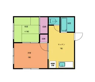 春美荘【2階】の間取り