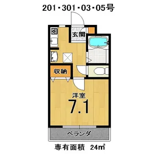 パルシャス深草【3階】の間取り