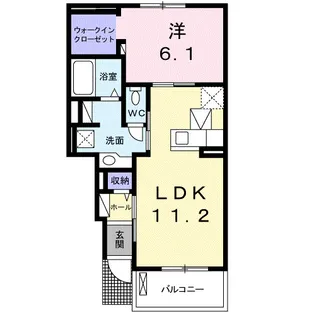 神奈川県南足柄市和田河原【アパート】の間取り