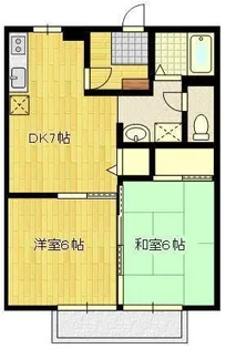 サンハイツ コーラル【2階】の間取り