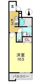 大阪府大阪市平野区西脇2【アパート】の間取り