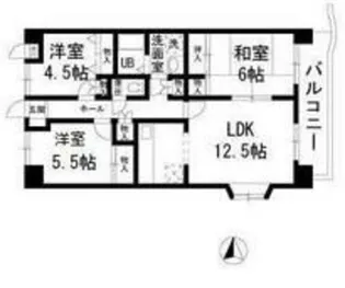 東京都多摩市豊ヶ丘1【マンション】の間取り