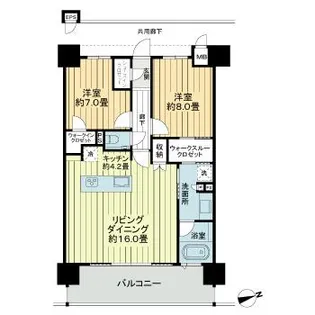 モンドミオ沖縄リゾートライカムヒルズ【4階】の間取り