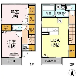 プレジール堂園III【2階】の間取り