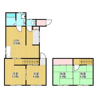 大阪府豊中市螢池北町2【一戸建】の間取り