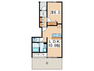 ルミエ-ル【1階】の間取り