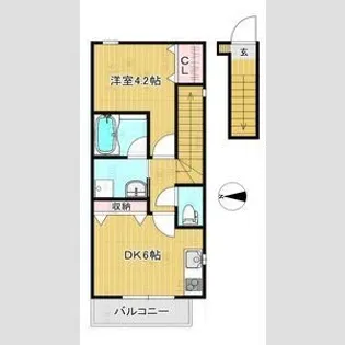 バーシティハウス子平町【2階】の間取り