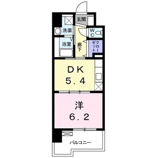 シャルム駅南【6階】の間取り