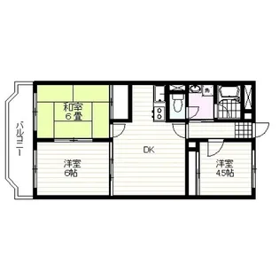 リバーサイドマンションM【2階】の間取り