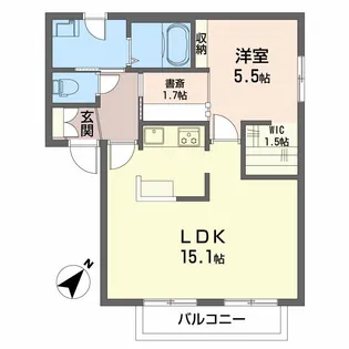 グランドールタモリA【2階】の間取り