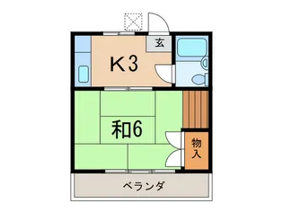 ハイム青葉B【2階】の間取り