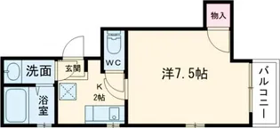 グレース北野【4階】の間取り