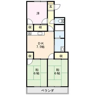 国府マンション【3階】の間取り