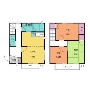 神奈川県鎌倉市岩瀬1【一戸建】の間取り