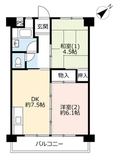 UR千葉弁天町【9階】の間取り