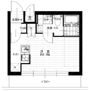 パーク・ノヴァ横浜・弐番館【3階】の間取り