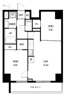 アーバンパーク扇大橋【9階】の間取り