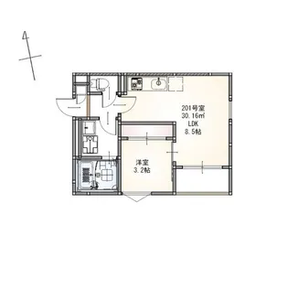 REGALEST西中田【2階】の間取り