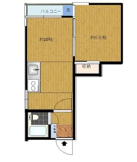 ホワイトヒル清水【5階】の間取り