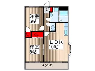 ソフィア蕨【1階】の間取り
