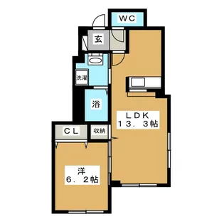 ローズマリー【1階】の間取り