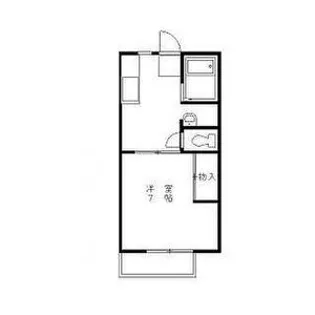 サンライズハウスA【1階】の間取り