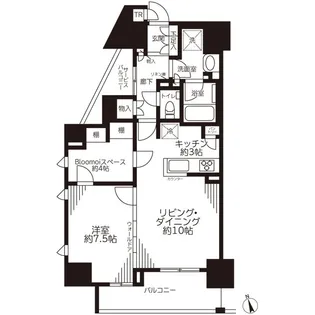 BRILLIA大井町レジデンス【3階】の間取り