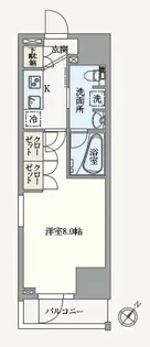 アジールコート汐浜キャナル【8階】の間取り