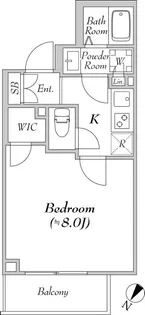 ルネサンスコート高田馬場Calme【4階】の間取り