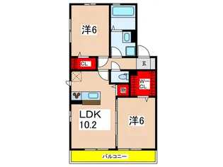 Champ de FleureI【1階】の間取り