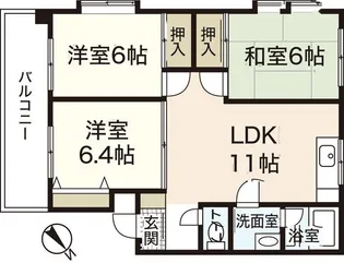 11KAWAI【2階】の間取り