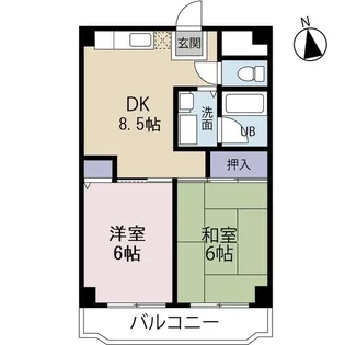 パレス高島平【6階】の間取り