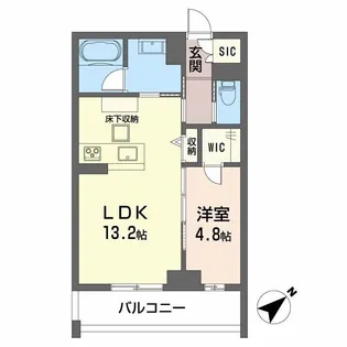 CLASSEUM連坊III【1階】の間取り