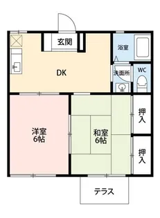 ジュネスMO【2階】の間取り