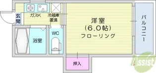 ピュア旭ヶ丘【1階】の間取り