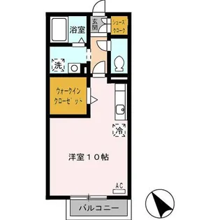 楽園 A【1階】の間取り