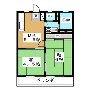 ベルメゾンA【1階】の間取り