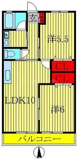 ベルウッド B【1階】の間取り