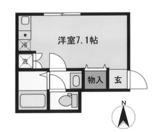 サンコート千歳烏山【1階】の間取り