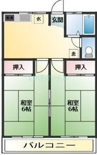 松ヶ丘ハイツ【2階】の間取り