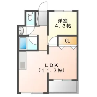 コーポ糠谷【2階】の間取り