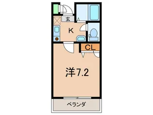 フラッツ本山【1階】の間取り