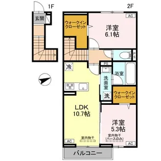 コーネル久方II【2階】の間取り
