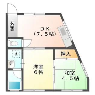 メゾン上浜【2階】の間取り